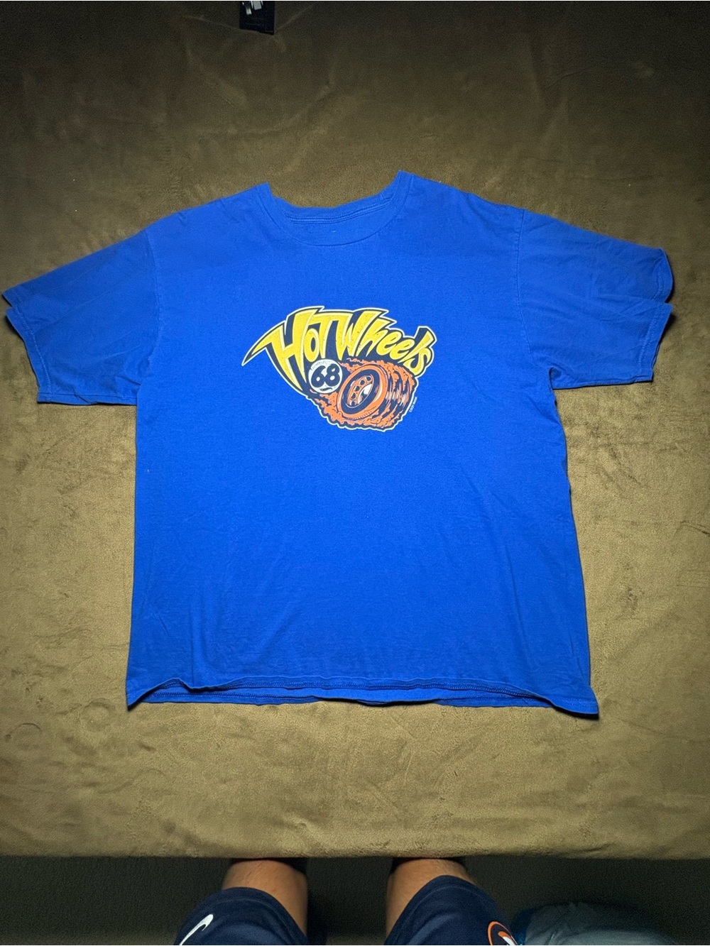 Mattel Hot Wheels ‘68 blue graphic tee - Size Medium🔥🏁